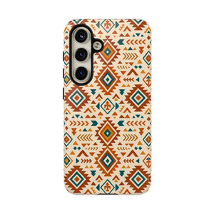 Tribal Pattern Phone Case with Shock Absorption by Dipaliz - Samsung Galaxy S24 / Glossy - Mobile Cases
