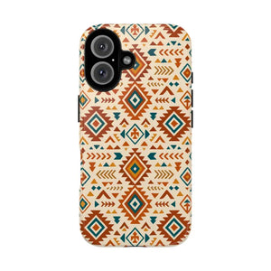 Tribal Pattern Phone Case with Shock Absorption by Dipaliz - Iphone 16 / Glossy - Mobile Cases