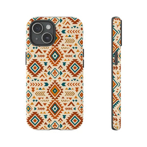 Tribal Pattern Phone Case with Shock Absorption by Dipaliz - Iphone 15 / Glossy - Mobile Cases