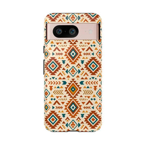 Tribal Pattern Phone Case with Shock Absorption by Dipaliz - Google Pixel 8 / Glossy - Mobile Cases