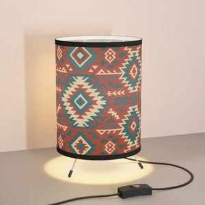 Tribal Tripod Lamp - Bohemian Golden Glow Desert Vibes - Dipaliz - one Size / Black - Lamps