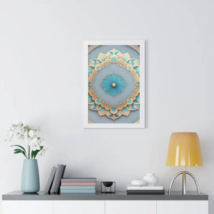 Intricate Abstract Geometric Framed Vertical Poster - Dipaliz - Posters Prints & Visual Artwork