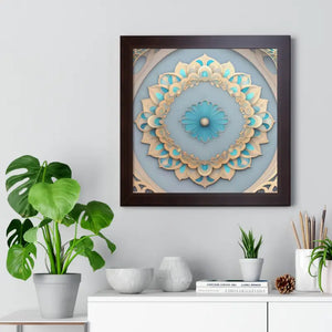 Intricate Abstract Geometric Framed Vertical Poster - Dipaliz - Posters Prints & Visual Artwork