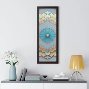 Intricate Abstract Geometric Framed Vertical Poster - Dipaliz - Posters Prints & Visual Artwork