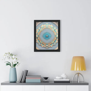 Intricate Abstract Geometric Framed Vertical Poster - Dipaliz - Posters Prints & Visual Artwork