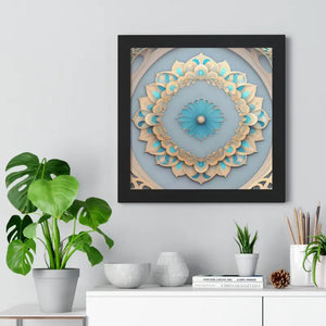 Intricate Abstract Geometric Framed Vertical Poster - Dipaliz - Posters Prints & Visual Artwork
