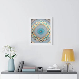 Intricate Abstract Geometric Framed Vertical Poster - Dipaliz - Posters Prints & Visual Artwork