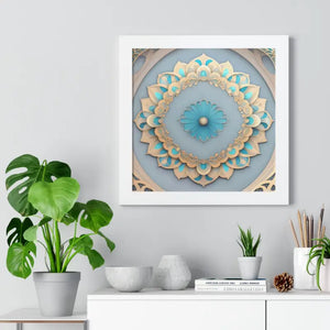 Intricate Abstract Geometric Framed Vertical Poster - Dipaliz - Posters Prints & Visual Artwork
