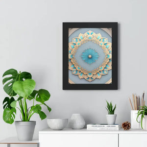Intricate Abstract Geometric Framed Vertical Poster - Dipaliz - Posters Prints & Visual Artwork