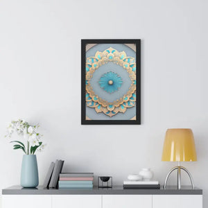 Intricate Abstract Geometric Framed Vertical Poster - Dipaliz - Posters Prints & Visual Artwork