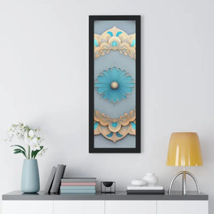 Intricate Abstract Geometric Framed Vertical Poster - Dipaliz - Posters Prints & Visual Artwork