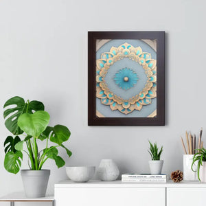Intricate Abstract Geometric Framed Vertical Poster - Dipaliz - Posters Prints & Visual Artwork