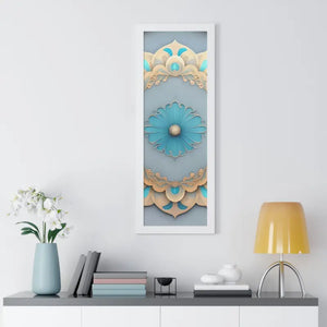 Intricate Abstract Geometric Framed Vertical Poster - Dipaliz - Posters Prints & Visual Artwork