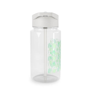 Tritan Water Bottle - Mint Monstera Leaf Pattern | Bpa-free Reusable Sports - Bottles
