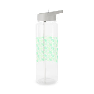 Tritan Water Bottle - Mint Monstera Leaf Pattern | Bpa-free Reusable Sports - Bottles