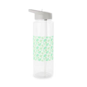 Tritan Water Bottle - Mint Monstera Leaf Pattern | Bpa-free Reusable Sports - Bottles