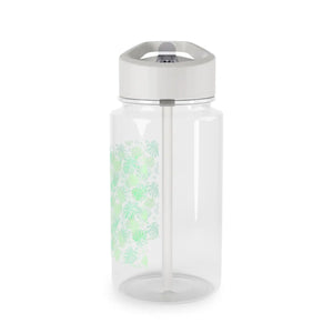 Tritan Water Bottle - Mint Monstera Leaf Pattern | Bpa-free Reusable Sports - Bottles