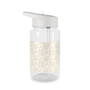 Tritan Water Bottle, Pastel Retro Circles Straw - Bottles