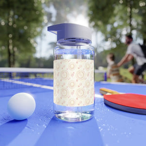 Tritan Water Bottle, Pastel Retro Circles Straw - Bottles