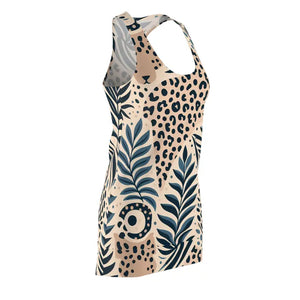 Dresses - Tropical Animal Print Racerback Dress Trendy Summer Style - Dipaliz