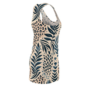 Tropical Animal Print Racerback Dress Organic - Dipaliz - Dresses - Xs