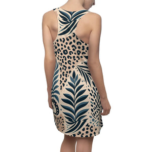 Tropical Animal Print Racerback Dress Organic - Dipaliz - Dresses - Xs