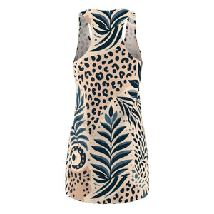 Tropical Animal Print Racerback Dress Organic - Dipaliz - Dresses - Xs