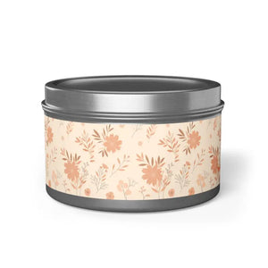 Mango Coconut Hand Poured Tin Candles - Minimalist Metallic - Dipaliz