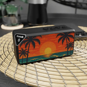 Tropical Bluetooth Speaker Sunset Design Crisp Sound - Dipaliz - 4.25’’ x 2.25’’ / Black - Speakers