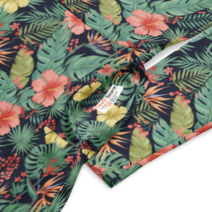 Tropical Botanicals Sleeve Midi Dress Pockets - Dipaliz - Dresses - Xs