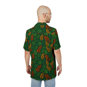 Premium Leaf Button Print Summer Shirt - Vibrant Tropical Style - Dipaliz - Shirts