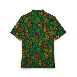 Premium Leaf Button Print Summer Shirt - Vibrant Tropical Style - Dipaliz - Shirts