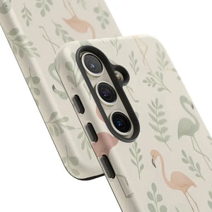 Tropical Flamingo Phone Case - Vibrant Leaves Summer Style - Dipaliz - Mobile Cases