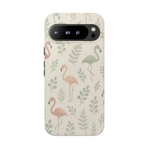 Tropical Flamingo Phone Case - Vibrant Leaves Summer Style - Dipaliz - Google Pixel 9 Pro Xl / Glossy - Mobile Cases