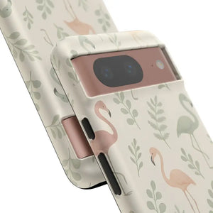 Tropical Flamingo Phone Case - Vibrant Leaves Summer Style - Dipaliz - Mobile Cases