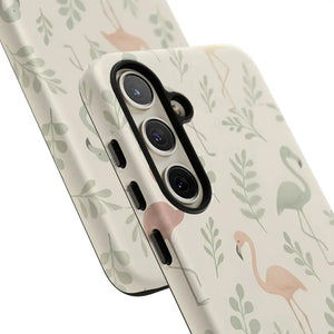 Tropical Flamingo Phone Case - Vibrant Leaves Summer Style - Dipaliz - Mobile Cases