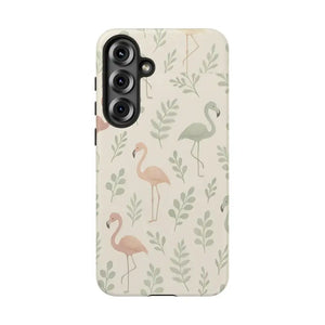 Tropical Flamingo Phone Case - Vibrant Leaves Summer Style - Dipaliz - Samsung Galaxy S25 Plus / Matte - Mobile Cases
