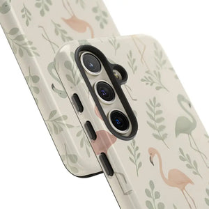 Tropical Flamingo Phone Case - Vibrant Leaves Summer Style - Dipaliz - Mobile Cases