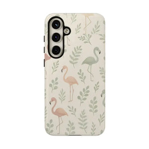 Tropical Flamingo Phone Case - Vibrant Leaves Summer Style - Dipaliz - Mobile Cases