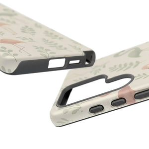 Vibrant Tropical Flamingo Phone Case - Leaves Design - Dipaliz - Mobile Cases