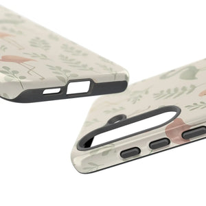 Vibrant Tropical Flamingo Phone Case - Leaves Design - Dipaliz - Mobile Cases