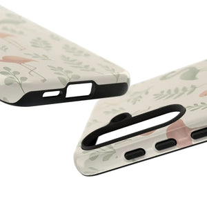 Vibrant Tropical Flamingo Phone Case - Leaves Design - Dipaliz - Mobile Cases