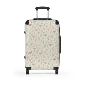 Tropical Flamingo Suitcase Summer Trip Essentials - Dipaliz - Medium / Black - Suitcases