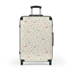 Tropical Flamingo Suitcase Summer Trip Essentials - Dipaliz - Large / Black - Suitcases