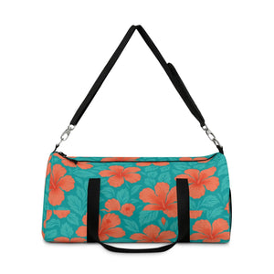 Vibrant Tropical Floral Duffel - Stylish Gym Bag - Dipaliz - Bags