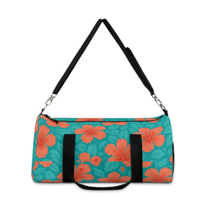 Vibrant Tropical Floral Duffel - Stylish Gym Bag - Dipaliz - Bags