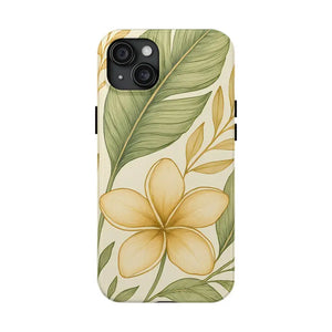 Tropical Floral Phone Case with Shock Absorption Vibrant Style - Dipaliz - Iphone 15 Plus - Mobile Cases