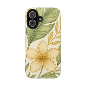 Tropical Floral Phone Case with Shock Absorption Vibrant Style - Dipaliz - Iphone 16 - Mobile Cases