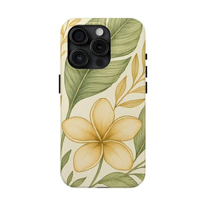 Tropical Floral Phone Case with Shock Absorption Vibrant Style - Dipaliz - Iphone 15 Pro - Mobile Cases