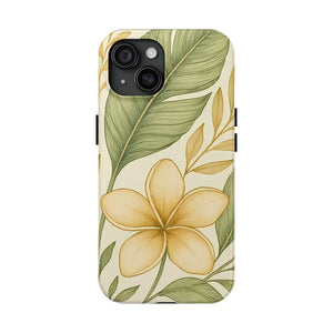 Tropical Floral Phone Case with Shock Absorption Vibrant Style - Dipaliz - Iphone 15 - Mobile Cases